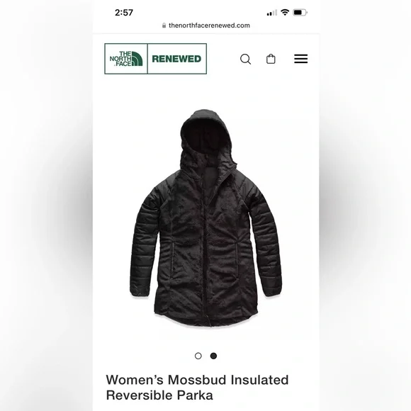 Women’s Mossbud Insulated Reversible Parka / SIZE SMALL - Picture 2 of 6